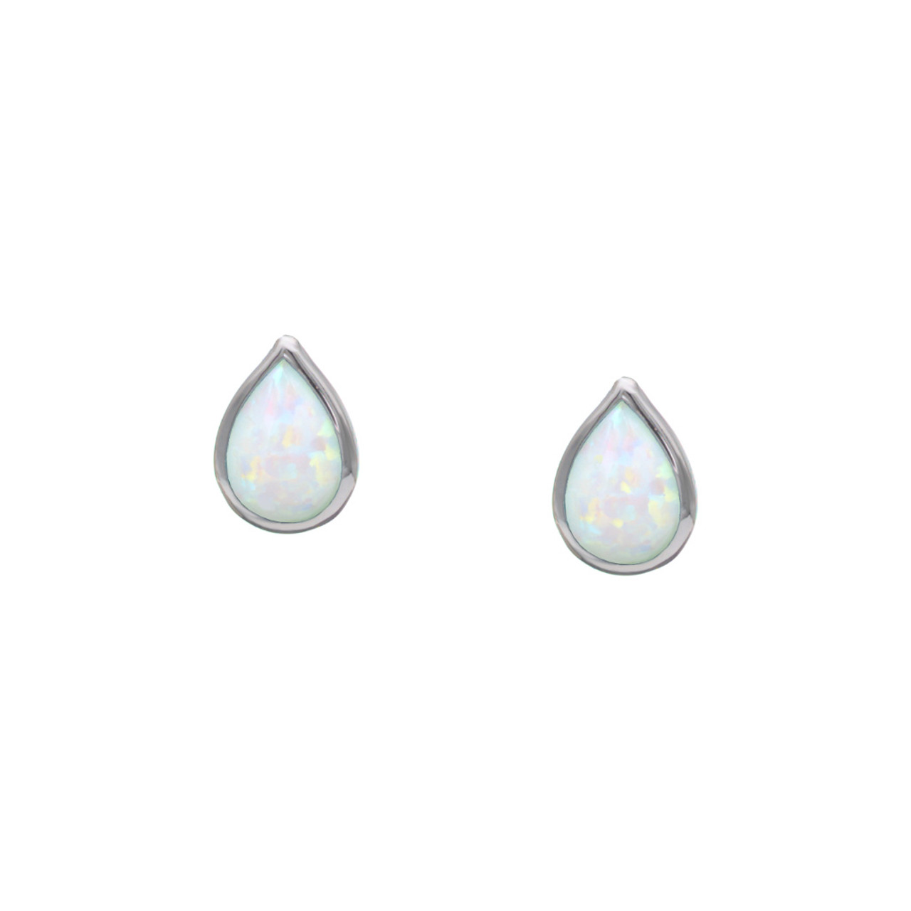 White resin earrings